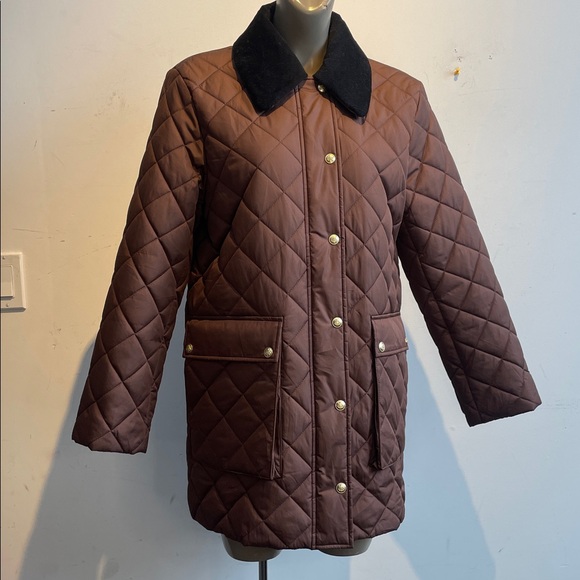 J Crew heritage quilted barn jacket coat - Picture 2 of 6